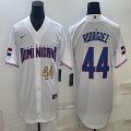 2023 World Cup Dominican Republic's #44 Alex Rodriguez white majestic baseball jerseys 03