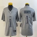 Youth Nike Philadelphia Eagles #1 Jalen Hurts gray Color Rush Limited Jersey