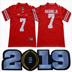 2019 Ohio State Buckeyes #7 Dwayne Haskins Jr. red limited college football jersey