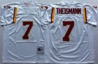 Washington Redskins 7 Theismann white throwback nfl jersey