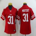 Women San Francisco 49ers #31 Raheem Mostert nike red Color Rush Limited Jerseys