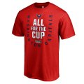 Men's Washington Capitals Fanatics Branded Red 2018 Stanley Cup Playoffs Behind The Net T-Shirt