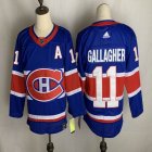 Adidas Montreal Canadiens #11 Brendan Gallagher blue hockey jersey