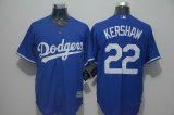 Los Angeles Dodgers #22 Clayton Kershaw Blue majestic Baseball Jersey