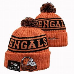 2024 Cincinnati Bengals orange NFL Sports Cuffed Knit Hats 01