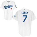 Los Angeles Dodgers James Loney Home 7# white Jersey