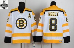 2013 NHL Stanley Cup Boston Bruins 8 NEELY white new jersey