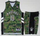 Toronto Raptors DeMar DeRozan 10# green camo adidas NBA Suits -LT