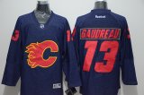 Calgary Flames #13 Johnny Gaudreau blue denim Ice Hockey Jersey