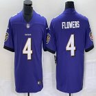 Nike Baltimore Ravens #34 Zay Flowers purple Color Rush Limited Jersey