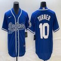 Nike Los Angeles Dodgers #10 Justin Turner blue majestic baseball Jerseys Joint name -BD