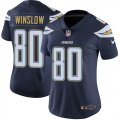 Women Chargers #80 Kellen Winslow Nike dark blue Color Rush Limited Jersey