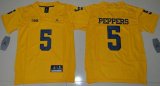 Youth Jordan Brand Michigan Wolverines Jabrill Peppers 5 College Football Limited Jersey - Yellow