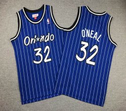 Youth Orlando Magic #32 Shaquille O\'Neal blue Throwback NBA Jerseys