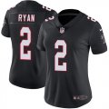 Women Nike Atlanta Falcons 2 Matt Ryan black color Rush Limited Jersey