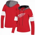 Custom Adidas Detroit Red Wings Red Ice Hockey Hooded Sweatshirt