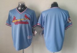 St Louis Cardinals blank throwback blue mlb jersey