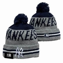 2024 New York Yankees gray navy MLB Cuffed Knit Hats