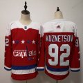 Adidas Washington Capitals #92 Evgeny Kuznetsov red ice hockey Jerseys