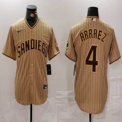 San Diego Padres #4 Luis Arraez nike majestic baseball Jersey-BD