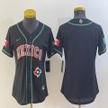 Women 2023 World Cup Mexico blank black majestic MLB baseball Jerseys-BD 30