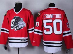 Chicago Blackhawks Corey Crawford #50 red Ice Hockey Jersey(1)