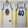 Golden State Warriors 40# BARNES white nba basketball Jersey