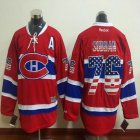 Montreal Canadiens #76 PK Subban USA flag Red Ice hockey Jersey A patch