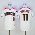 2016 New Arizona Diamondbacks #11 A. J. Pollock White Stitched Baseball Jersey