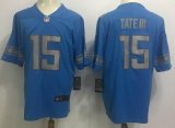 Nike Detroit Lions Golden Tate III 15 Blue Color Rush Limited Jersey