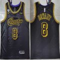 Los Angeles Lakers #8 Kobe Bryant black Snake pattern style nike NBA jersey -XD