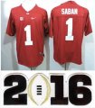 2016 New Alabama Crimson Tide #1 Nick Saban Red College Football Limited Jerseys