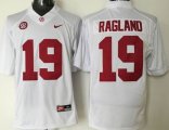 Alabama Crimson Tide #19 Reggie Ragland white College Jersey