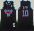 Vancouver Grizzlies #10 Mike Bibby black green Throwback nba Jersey-XD