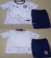 2023-2024 United States team White blue soccer jerseys home