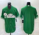 Nike Philadelphia Phillies blank green majestic baseball jerseys