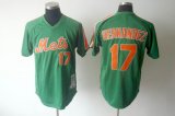 New York Mets #17 HERNANDEZ green MLB Jerseys