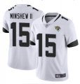 Jacksonville Jaguars #15 Gardner Minshew II white Color Rush Limited Jerseys