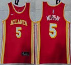 Nike Atlanta Hawks #5 Dejounte Murray red nba basketball Jersey-XD