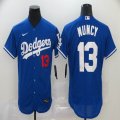 Nike Los Angeles Dodgers #13 Max Muncy blue Flexbase Authentic Collection Jersey