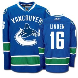 NHL Vancouver Canucks #16 Linden Blue Jersey