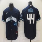 Nike Chicago Cubs #44 Anthony Rizzo dark blue Majest baseball jerseys-BD