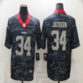 Nike Oakland Raiders #34 Bo Jackson black camo Color Rush Limited Jersey-BD