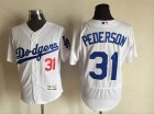 2016 Los Angeles Dodgers #31 Joc Pederson white Flexbase Authentic Collection Jersey