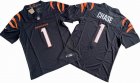 Cincinnati Bengals 1# Ja'Marr Chase black Nike Vapor F.U.S.E. Limited Jersey