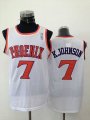 phoenlx Sun K Johnson 7# white nba basketball jerseys