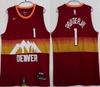 Nike Denver Nuggets #1 Michael Porter Jr red nab jerseys -HL