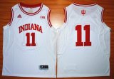 Indiana Hoosiers Isiah Thomas 11 Big 10 Patch NCAA Basketball Authentic Jerseys - White