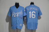 2017 Kansas Royals #16 B.jackson skyblue Flexbase Authentic Collection Jersey