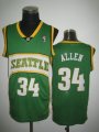 Seattle Supersonics 34 Ray Allen Soul Swingman Home green nba Jersey